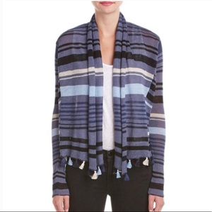 CALYPSO ST BARTH Striped Tasseled Linen Ca…